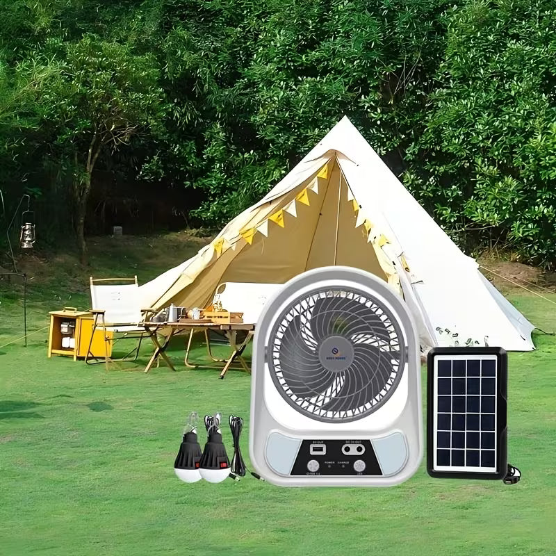 Ventilador Solar Recargable 8