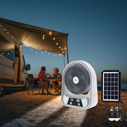 Ventilador Solar Recargable 8