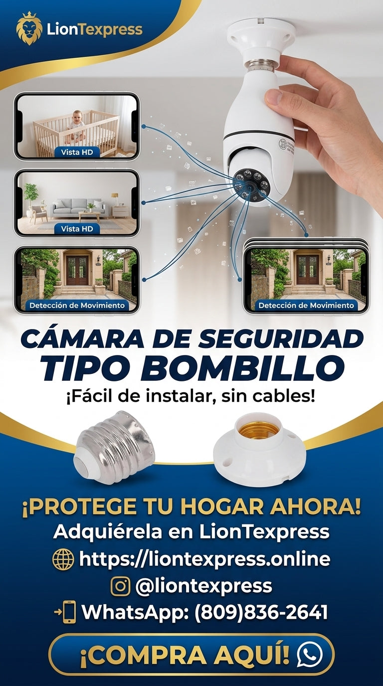 CAMARA DE SEGURIDAD TIPO BOMBILLO