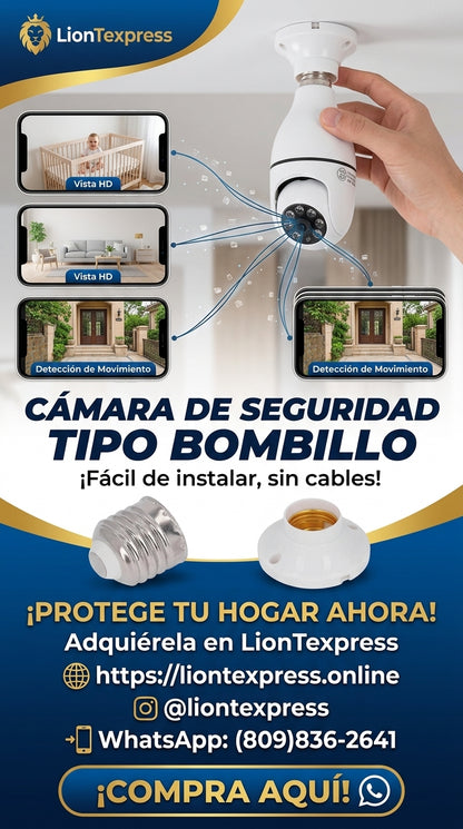 CAMARA DE SEGURIDAD TIPO BOMBILLO