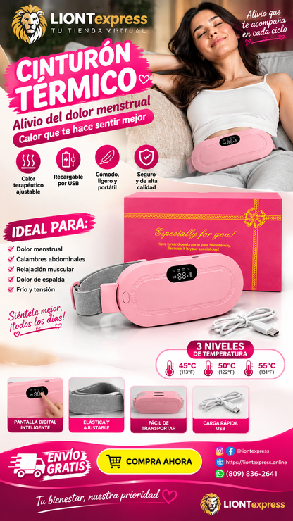 CINTURON TERMICO ANTICOLICOS MENSTRUALES