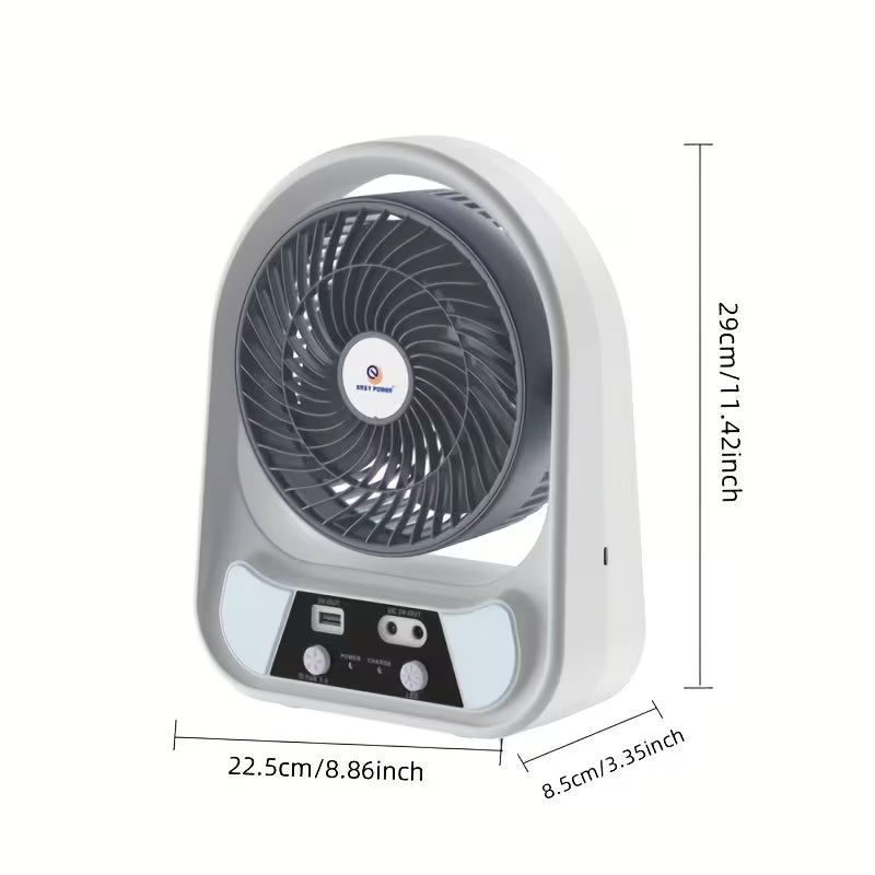 Ventilador Solar Recargable 8